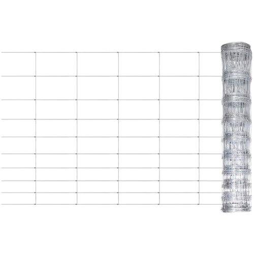 vidaXL Vrtna ograja pocinkano jeklo 50x1,5 m srebrna, (20765722) Cene