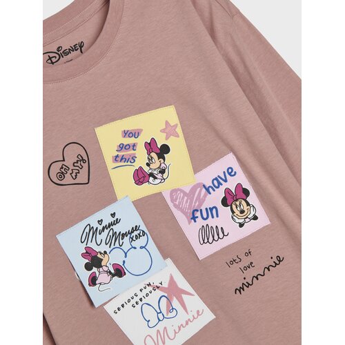 Sinsay Pamučna Majica s Printom Minnie Mouse Slike