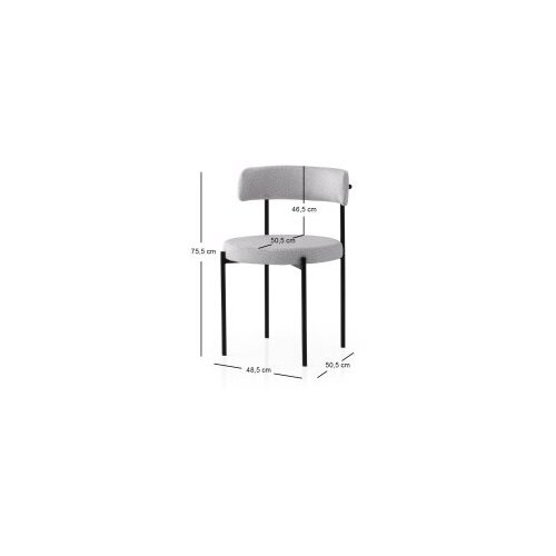 Hanah home Set stolica Gini, 48,5x75,5x50,5 cm, 2 komada, Smeđa-crne Slike