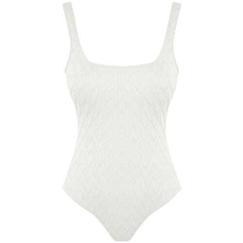 Trendyol Swimsuit - Ecru - Textured Cene