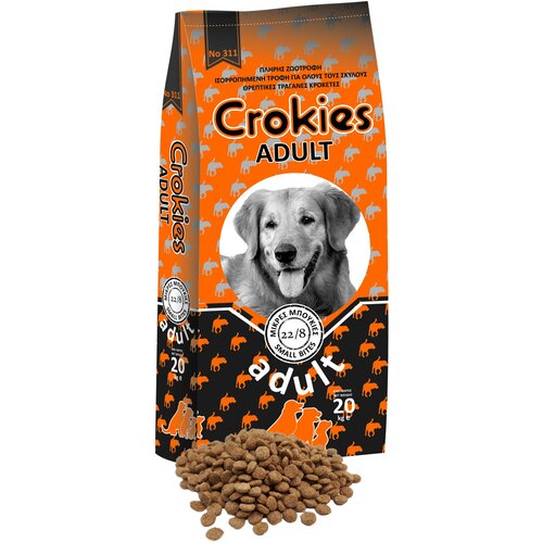 CROKIES hrana za pse 10kg Adult Slike