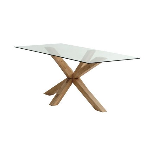  Trpezarijski sto dining table Agerby 90x190 glass/oak ( 3670218 ) Cene