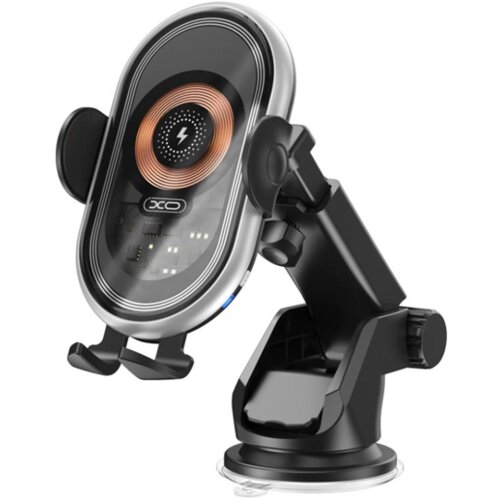 XO Nosilec za telefon z brezžičnim polnjenjem WX038 15W črn, (21231674) Slike