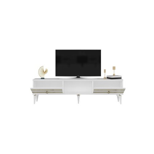 Hanah home tv polica pelin white gold Slike