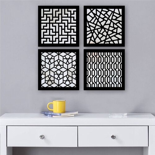 Wallity Set ogledala SYH7436502136115, crna Cijene