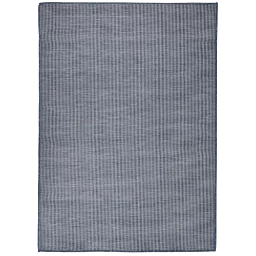 Vanjski tepih ravnog tkanja 200 x 280 cm plavi