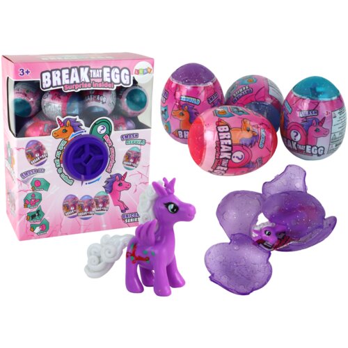  Cracking Glitter Egg Unicorn Draw Colorful Shell 12 pcs. Slike