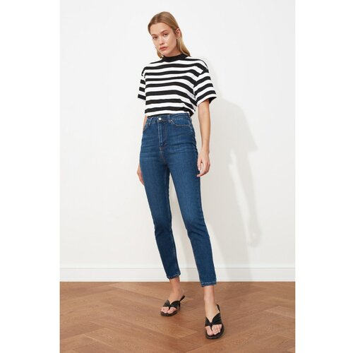 Trendyol Navy Blue High Waist Skinny Jeans Slike