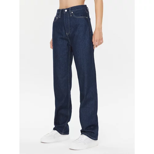 Calvin Klein Jeans Jeans hlače J20J221785 Mornarsko modra Straight Fit