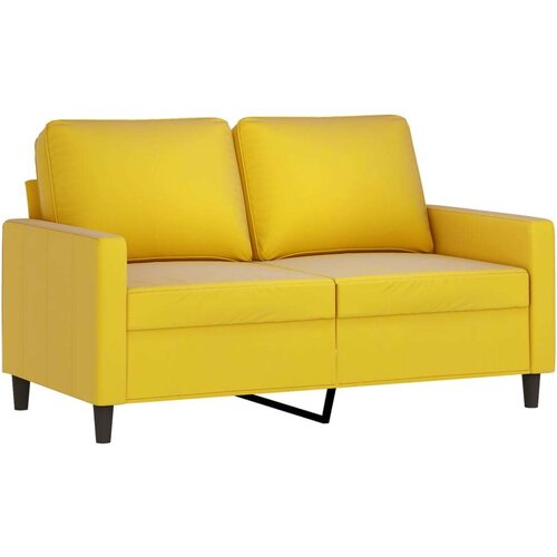  3-dijelni set sofa s jastucima žuti bar&amp;scaron;unasti Slike