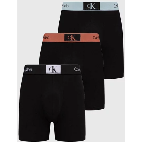 Calvin Klein Underwear Boksarice 3-pack moške, črna barva, 000NB3529A