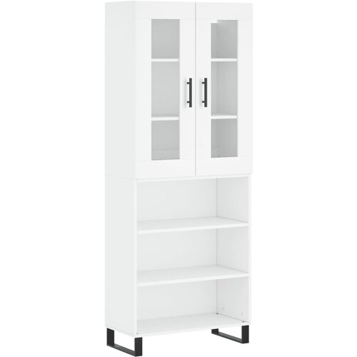 Maison Chic Visoka omara - Komoda - Predalnik bela 69,5x34x180 cm inženirski les, (21722045) Slike