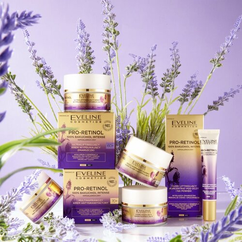 Eveline Cosmetics Pro-Retinol 100% Bakuchiol Intense blaga lifting krema za okoloočno područje 20 ml Slike