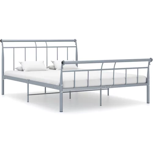  za krevet sivi metalni 140 x 200 cm
