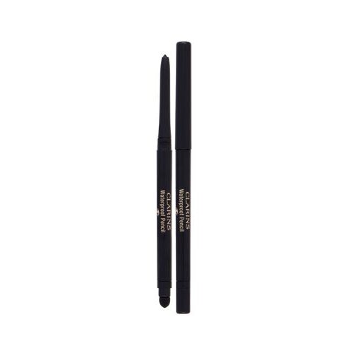 Clarins Waterproof Pencil vodoodporno črtalo za oči 0,29 g odtenek 01 Black Tulip Cene