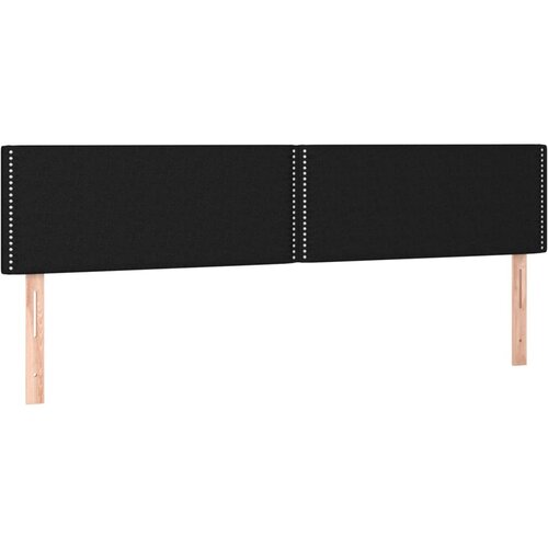 Maison Chic Posteljno vzglavje - Vzglavna omarica 2 kosa črn 100x5x78/88 cm blago, (22077771) Slike