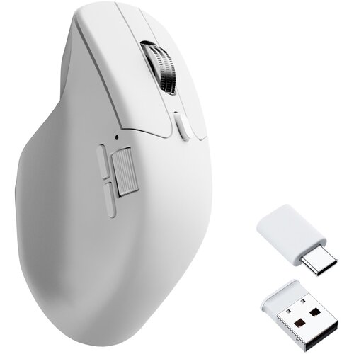 KEYCHRON M6 brezžična ultra tiha mi&scaron;ka PixArt 3311 1K Bela (M6S-B72), (5000331426) Cene