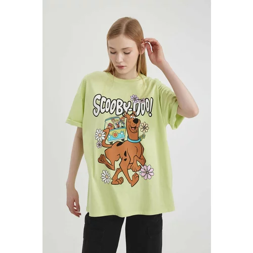 Defacto Oversize Fit Scooby Doo Licensed Crew Neck Printed Short Sleeve T-Shirt