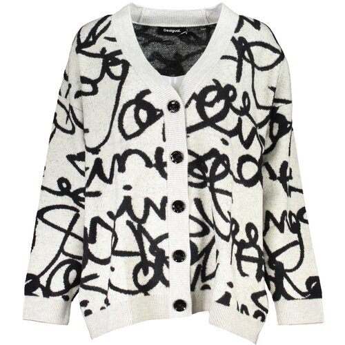 Desigual WHITE WOMEN&amp;amp;#39;S CARDIGAN Slike