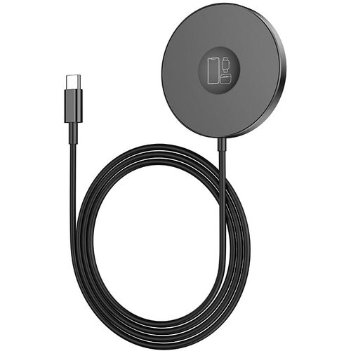Hoco bežični punjač 3in1 type c kompatibilan sa magsafe 15W CW41 crni Cene