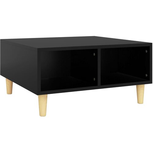 Maison Chic Klubska mizica - kavna mizica - Nizka mizica črna 60x60x30 cm iverna plošča, (21754324) Cene