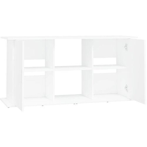  Stalak za akvarij bijeli 121 x 41 x 58 cm od konstruiranog drva Slike