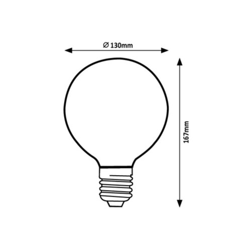 Rabalux led sijalica G125 E27 3W 1800K Slike