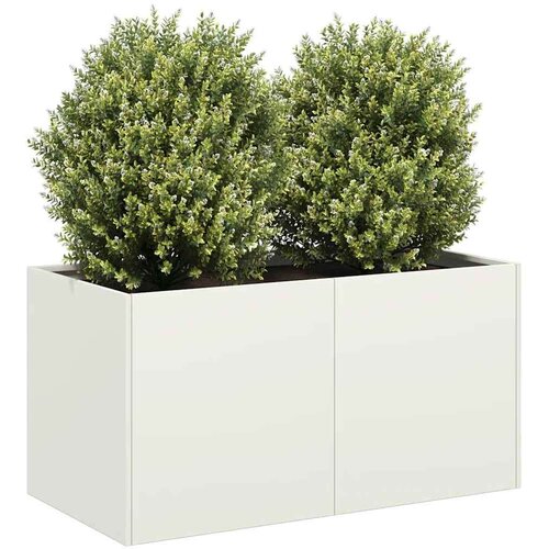 vidaXL Sadilnik Bela 80x40x40 cm Hladno valjano jeklo Cene