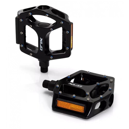  PEDALE MTB ALU 9/16 PIN XLC FLAT PD-M10 CRNE Slike