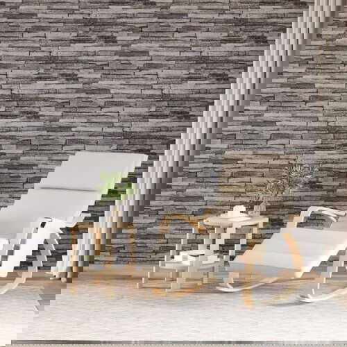  3D zidni paneli 10 kom antracit 100x25 cm EPS Slike
