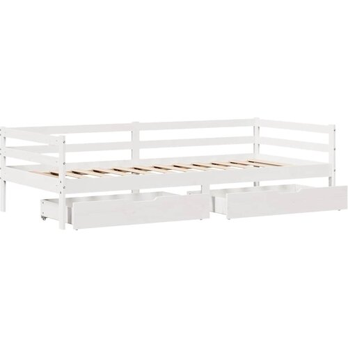  Dnevni krevet s ladicama bez madraca 90x200 cm masivno drvo Slike
