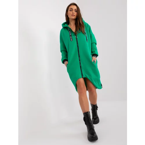 Fashion Hunters Green long hoodie