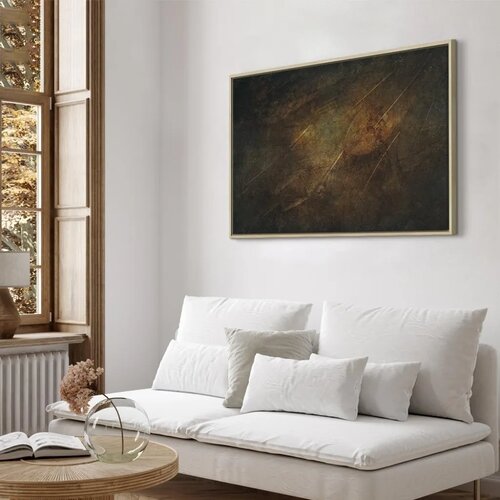  Slika - Icarus Wings (1 Part) Wide 120x80 U prirodnom drvenom okviru Slike