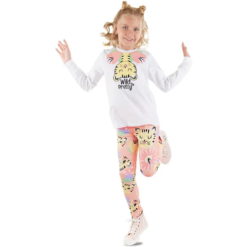 Denokids Fancy Leo Girls T-Shirt Tights Set