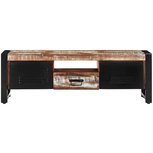  TV ormarić 120 x 30 x 40 cm od masivnog obnovljenog drva &amp;Scaron;arena Slike