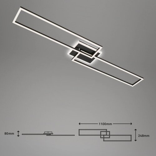 BRILO led prigu&amp;scaron;iva plafonska lampa frame 2xLED/20W/230V 2700-6500K + daljinski upravljač Slike