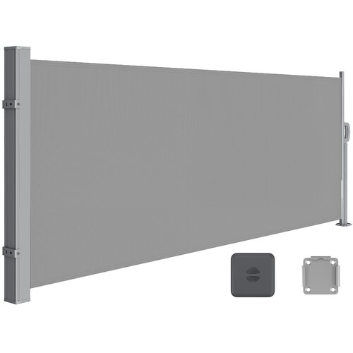 Songmics Stranski nadstre&scaron;ek 140x300 cm siva, (5000275681) Cene