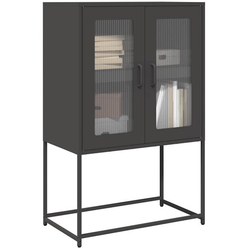 vidaXL Visoka omara črna 68x39x107 cm jeklo Cene