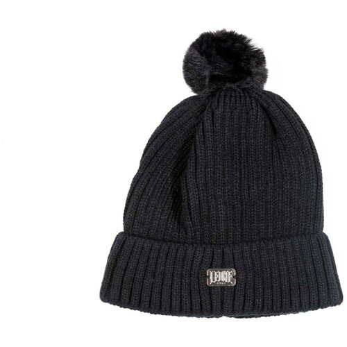 Leone 1947 Kape Woman Caps Pompon Črna Cene
