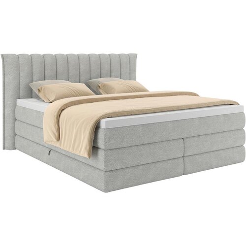 Premium Living Postelja Boxspring Lina, Svetlo Siva, 200x200 Cene