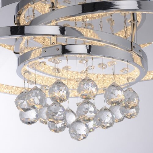 PAUL NEUHAUS 6267-17 - LED plafonsko svetlo ROTAZO LED/32W/230V prečnik 45 cm hrom Slike