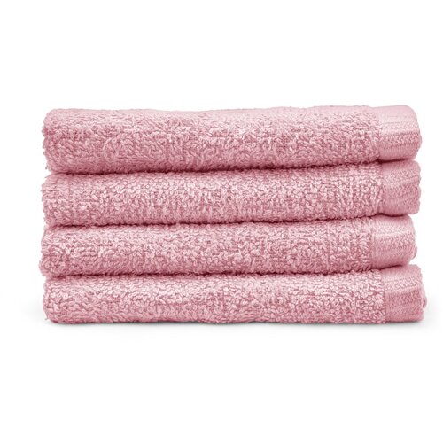 Catherine Lansfield Ružičasti brzosu&amp;scaron;eći pamučni ručnici u setu 4 kom 30x30 cm Quick Dry &amp;ndash; Slike