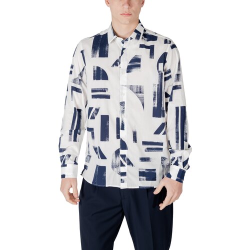 Antony Morato Srajce z dolgimi rokavi MMSL00614-FA430642 Modra Cene