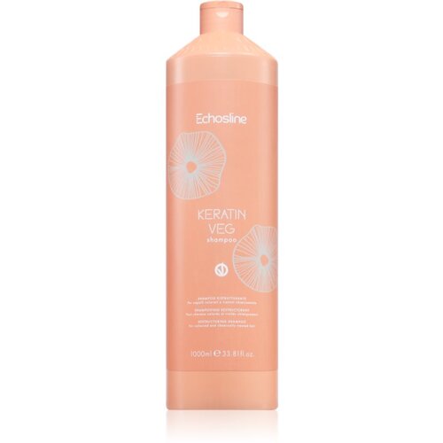 EchosLine Keratin veg Shampoo hranjivi &amp;scaron;ampon za regeneraciju i jačanje kose s aminokiselinama 1000 ml Slike