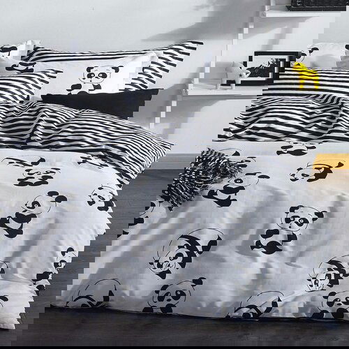 Aberto Design set Double posteljine Panda, 200x220cm, Beli Cene
