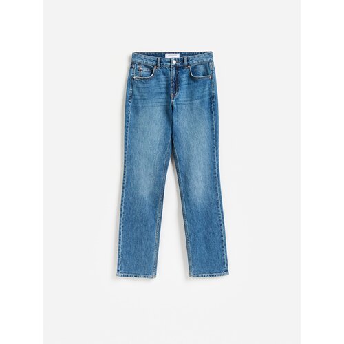 Reserved Straight slim traperice - plavo Cijene