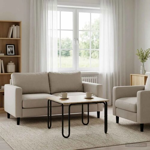 Stolić za kavu Hrast sonoma 59 x 59 x 45 cm Konstruirano drvo - Hrast sonoma 59 x 59 x 45 cm Slike