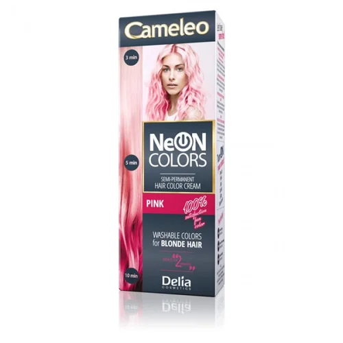 Delia CAMELEO - NEON COLORS Polutrajna farba za kosu - roze 60ml