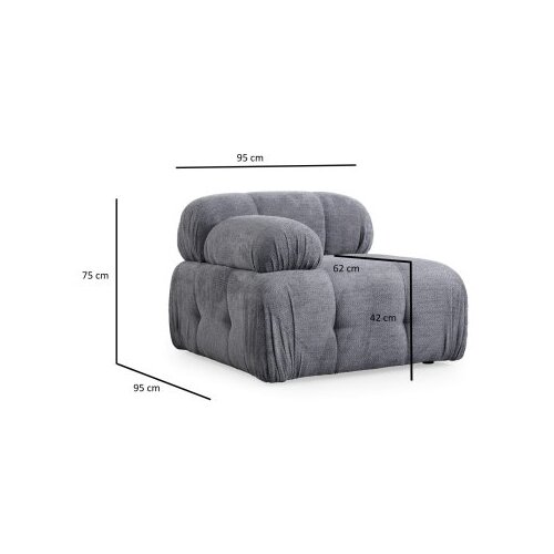 Atelier Del Sofa fotelja petite L1 grey Cene