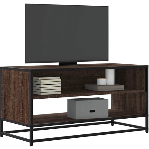 vidaXL TV ormarić boja hrasta 91x40x46 cm konstruirano drvo i metal Cijene